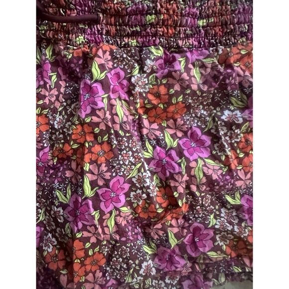 Victorias Secret L Printed Lightweight Tasseled Shorts Cotton Blend - Picture 3 of 5